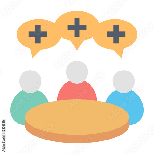 Team Working Icons for Collaborative Efforts Symbols