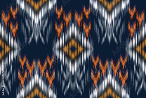 Ikat pattern, Ikat chevron, Paisley pattern, Vector element, Abstract Vector, Batik, fabric embroidery, Ethnic pattern, Ogee, Geometric ethnic, Seamless textile, native american, Background printing.