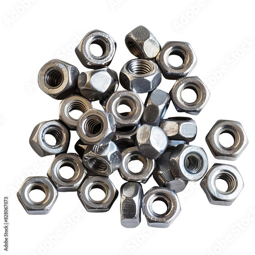 isolated white background of wire nuts photo