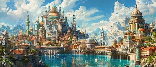 Atlantis: A Mythical Metropolis Rising from the Depths of Time and Legend photo