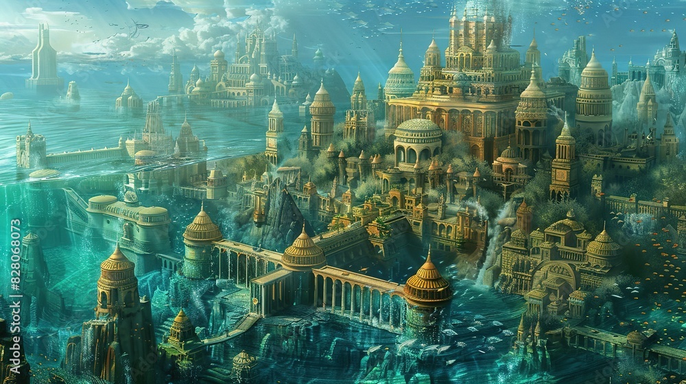 Atlantis: A Mythical Metropolis Rising from the Depths of Time and Legend Atlantis: A Mythical Metropolis Rising from the Depths of Time and Legend