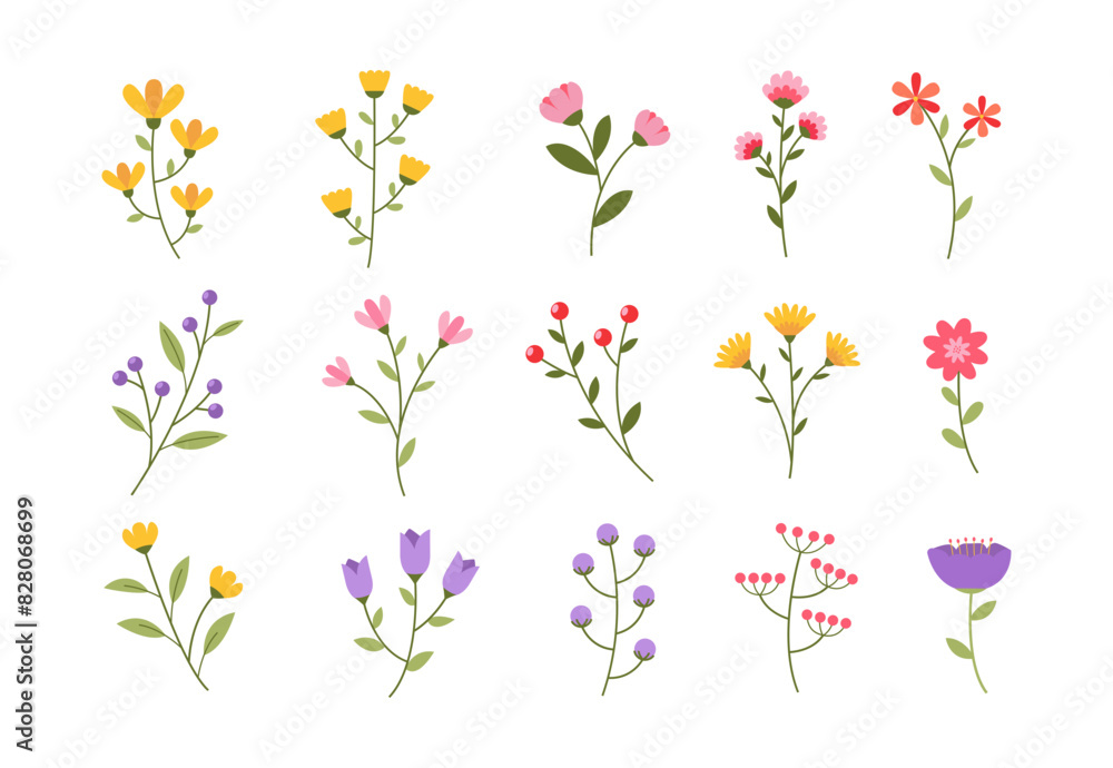 Cute Simple Flower Set Cute Simple Flower Set