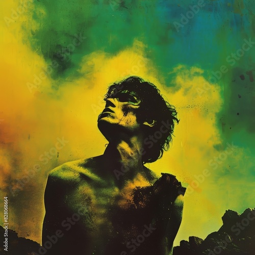 Wallpaper Mural Classic retro vintage style portrait, adventurous and full of emotion but also with romantic abstraction Torontodigital.ca