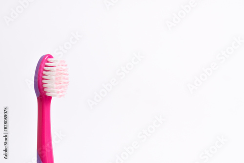 Close up of Colorful Children s Toothbrushes on Isolated Background