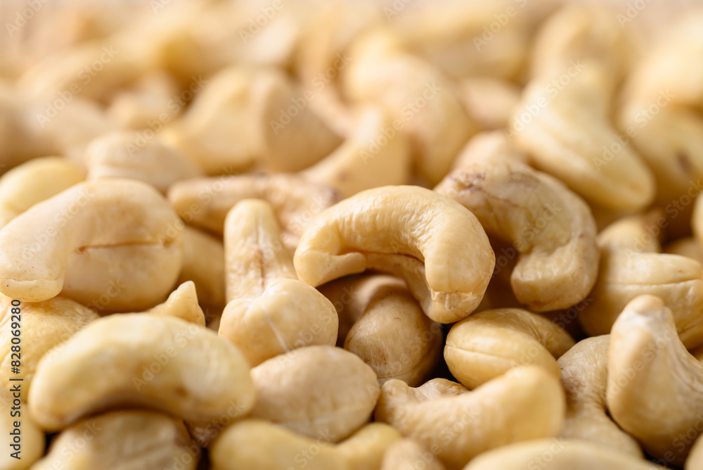 Raw cashew nuts texture background, Food ingredient Raw cashew nuts texture background, Food ingredient