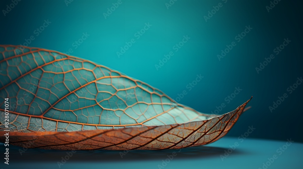 A leaf vein with natural and layered. Generative AI A leaf vein with natural and layered. Generative AI