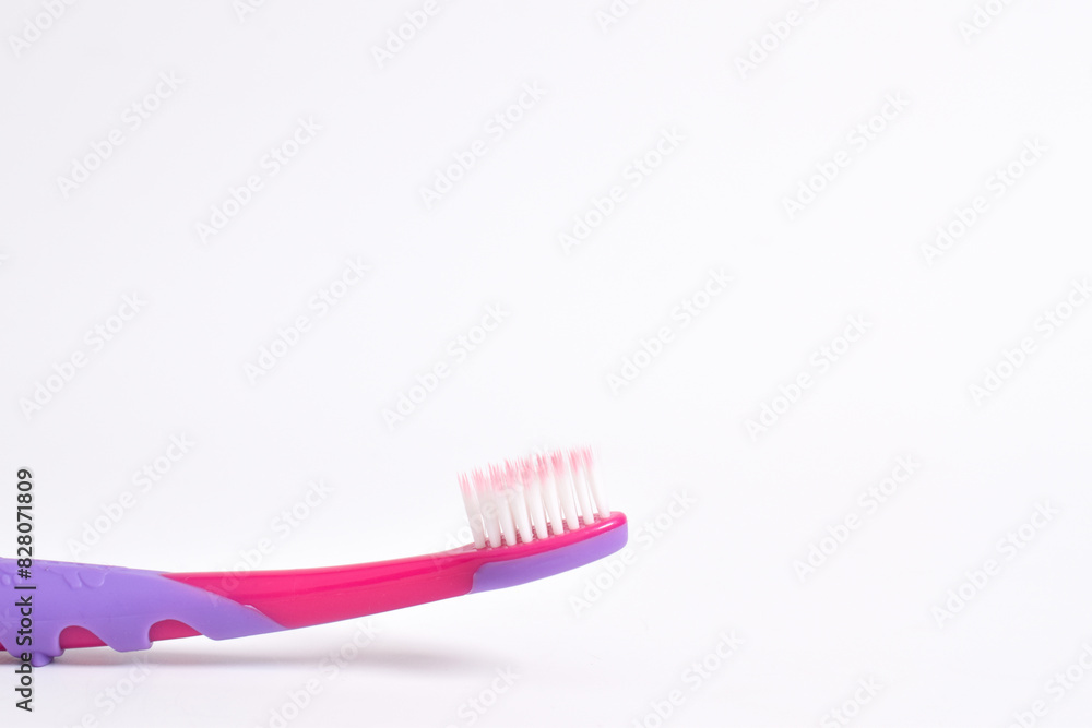 Colorful Children's Toothbrushes on Isolated Background