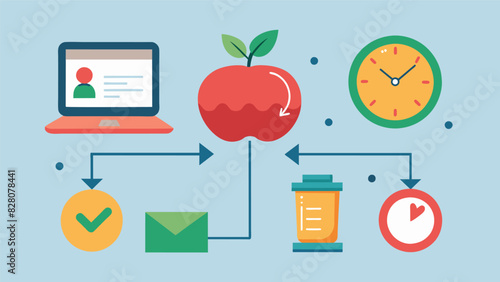 Implementing timemanagement techniques such as the Pomodoro od to increase workflow and productivity.. Vector illustration