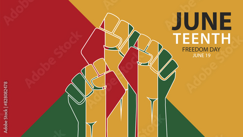 Juneteenth Background design,Juneteenth Freedom Day Abstract Background, Banner, Poster, Greeting Card.