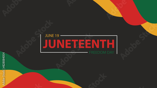 Juneteenth Background design,Juneteenth Freedom Day Abstract Background, Banner, Poster, Greeting Card.