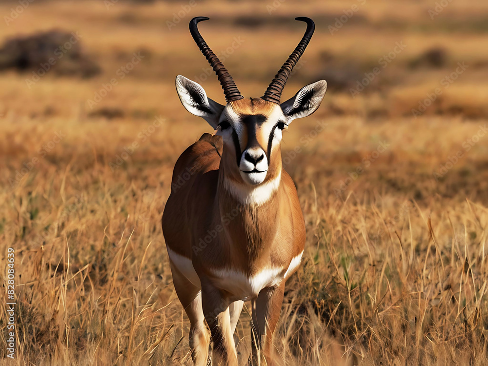 Beautiful Sable antelope in the Okavango Delta, Botswana. Generative AI Beautiful Sable antelope in the Okavango Delta, Botswana. Generative AI