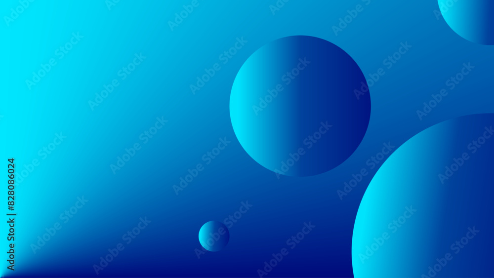 Abstract blue ball gradient background vector design Abstract blue ball gradient background vector design
