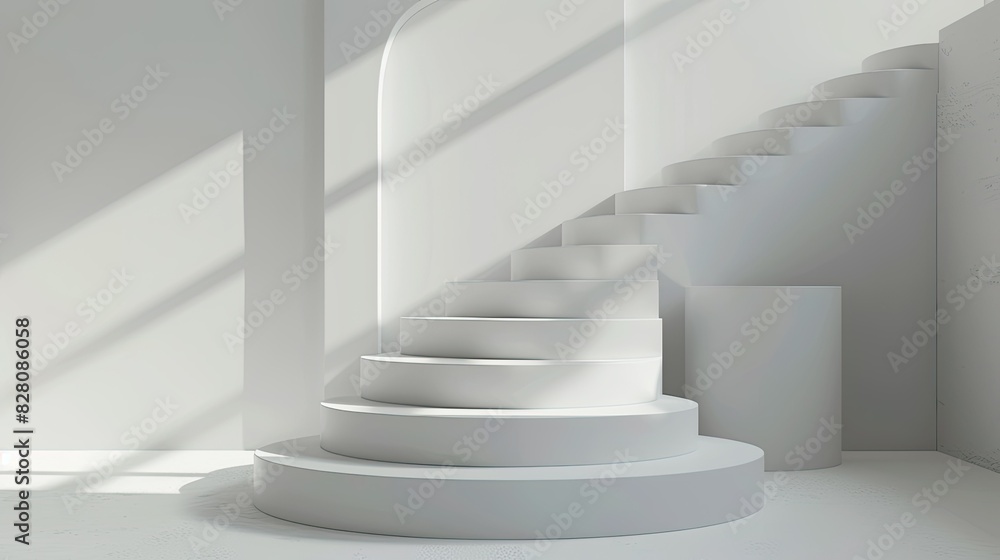 3d render minimalist podium for display product 3d render minimalist podium for display product