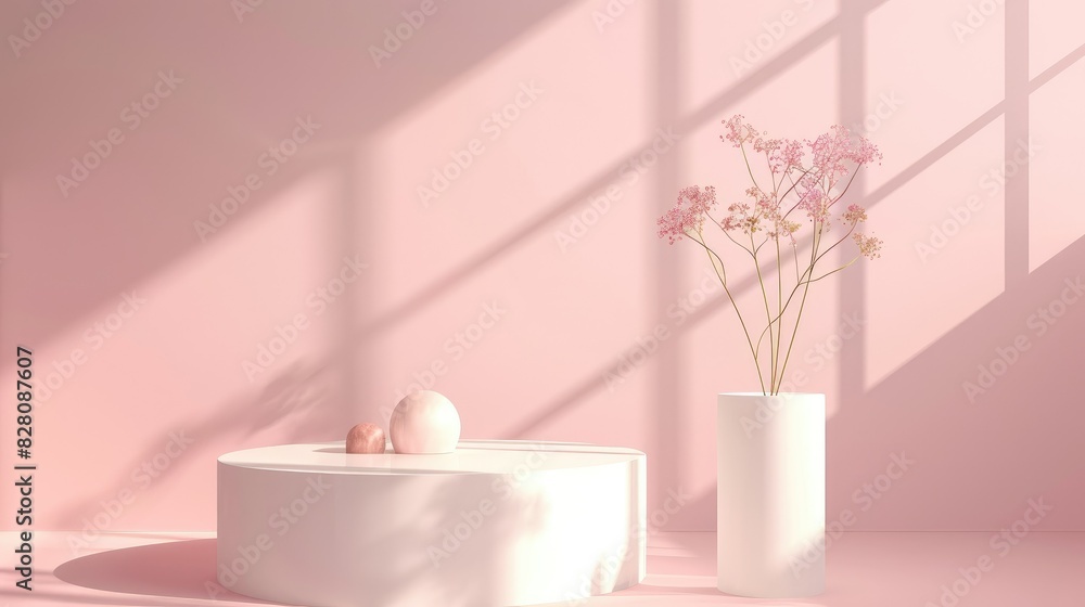 3d render minimalist podium for display product 3d render minimalist podium for display product