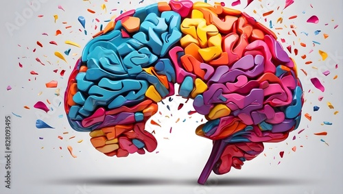  Creativity with a colorful brain bursting with ideas ai_generated