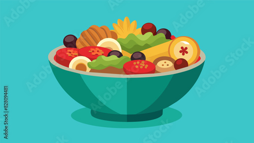 A variety of trail mix options to satisfy both sweet and savory cravings.. Vector illustration