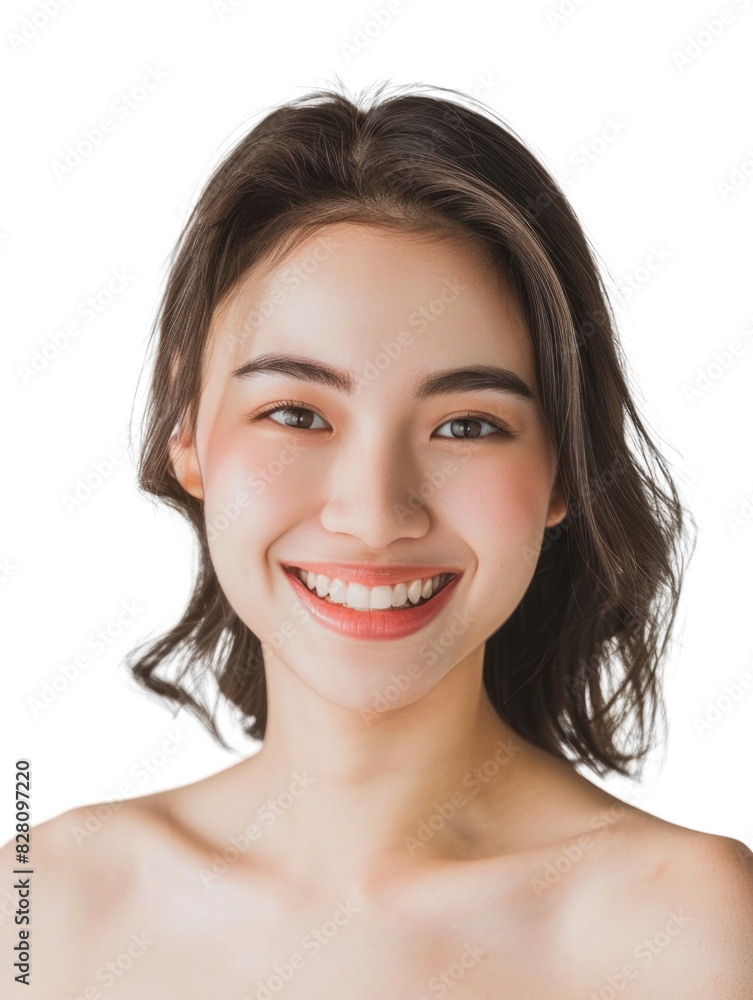 Young and beautiful asian hong kong chinese japanese korean girl transparent background