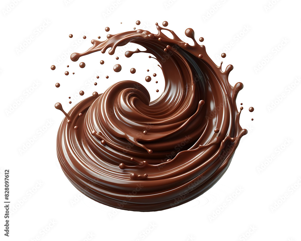Dark brown Chocolate or cocoa liquid swirl splash with little foundation bubbles isolated on white background, liquid fluid element flowing in form of wave,png Dark brown Chocolate or cocoa liquid swirl splash with little foundation bubbles isolated on white background, liquid fluid element flowing in form of wave,png