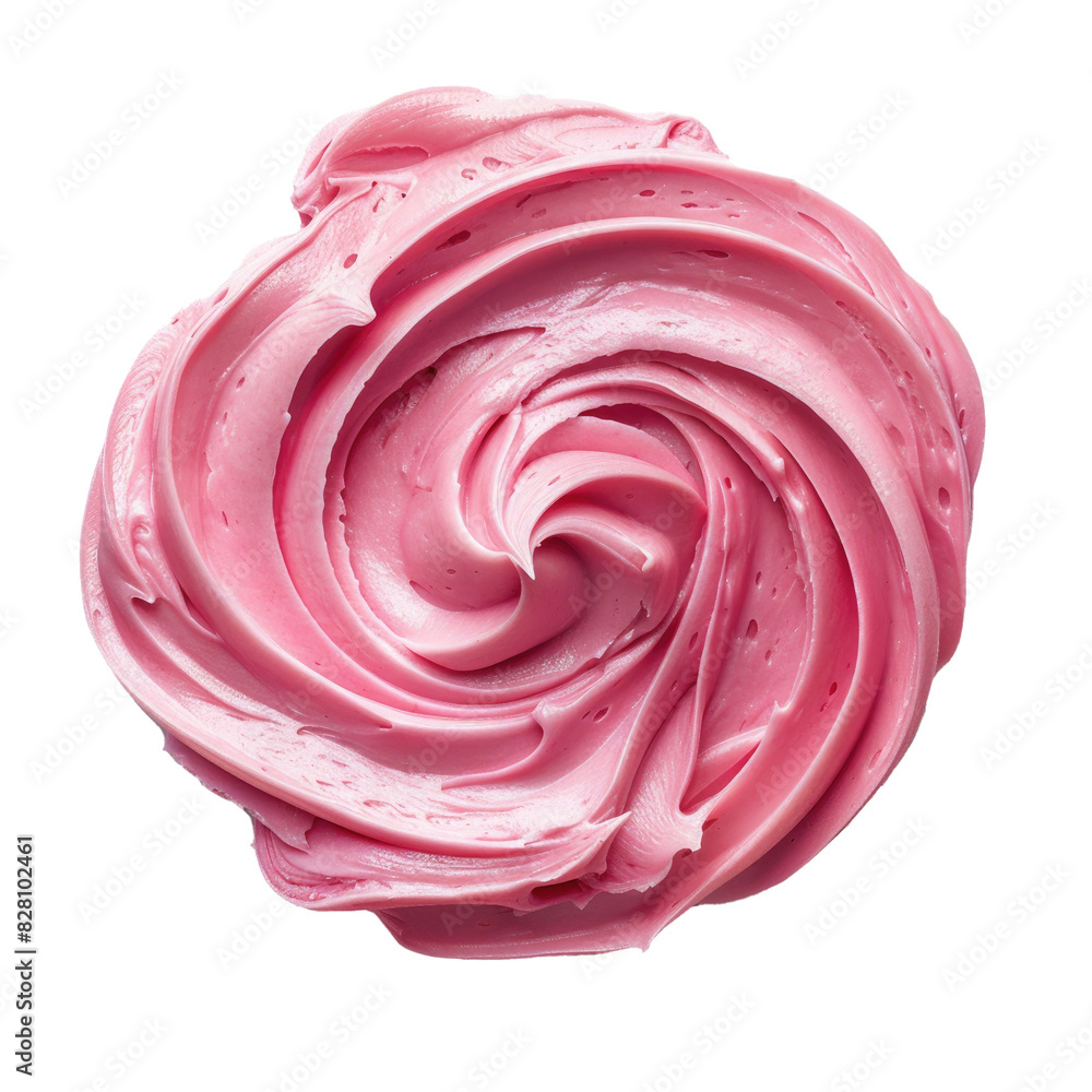 Pink Frosting Isolated on a Transparent Background Pink Frosting Isolated on a Transparent Background