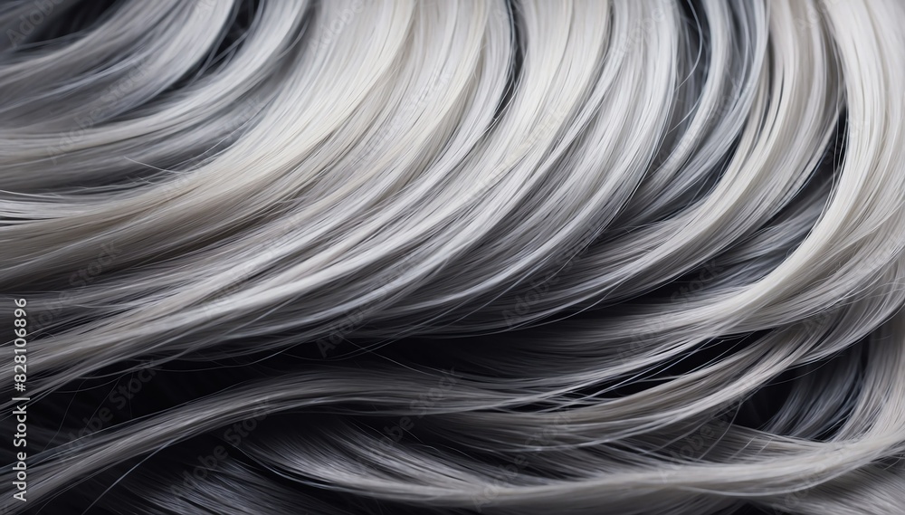 light to dark silver gradient color hair close-up light to dark silver gradient color hair close-up