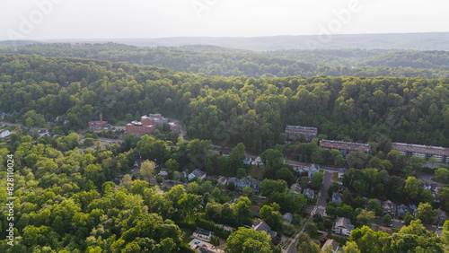Aerial Drone of Morristown New Jersey Summer 2024
