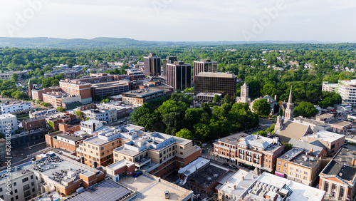 Aerial Drone of Morristown New Jersey Summer 2024