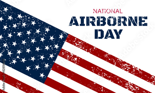 National Airborne Day August 16 background vector Illustration