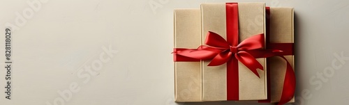 book with red ribbon as a gift