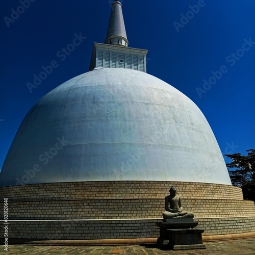 buddhist stupa in kathmandu country photo