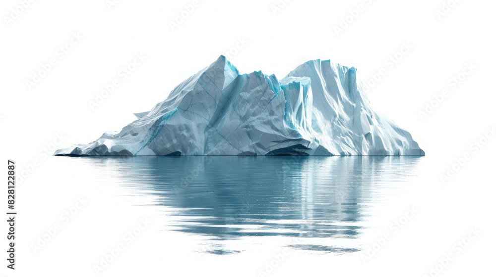 Big iceberg frozen glacier in antarctic isolated on white background Big iceberg frozen glacier in antarctic isolated on white background