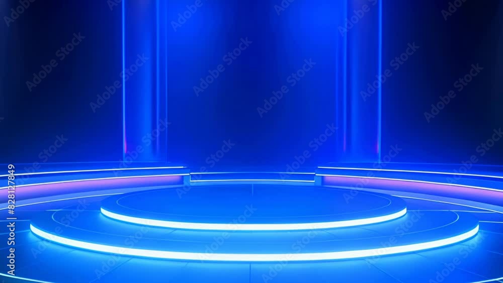podium Futuristic showcase with platform for product displaying. Empty modern stage display. Seamless looping motion design. Video animation Ultra HD 4K 3840x2160
podium Futuristic showcase with platform for product displaying. Empty modern stage display. Seamless looping motion design. Video animation Ultra HD 4K 3840x2160