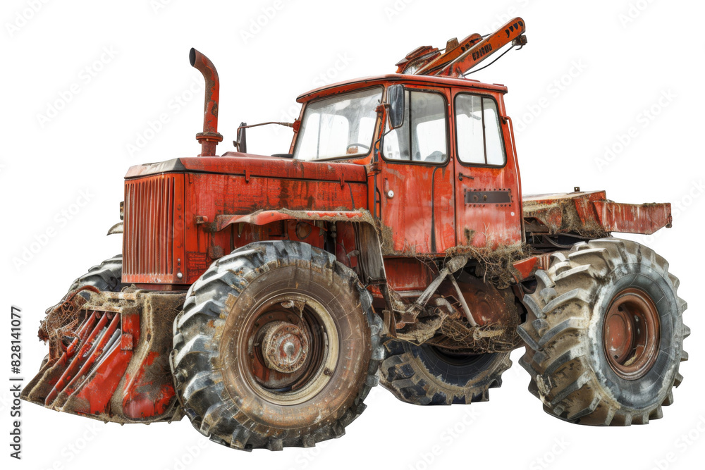 Harvester, isolated white background, PNG di-cut style, realistic photo style, object as model Harvester, isolated white background, PNG di-cut style, realistic photo style, object as model