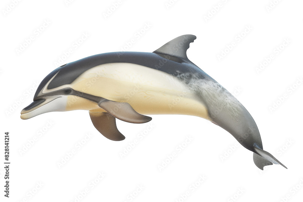 Dolphin, isolated on solid white background, PNG di-cut style, realistic photo style, object as model Dolphin, isolated on solid white background, PNG di-cut style, realistic photo style, object as model