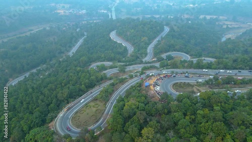 Patratu Valley Aerial View This beautiful tourist spot just 30 Kms from Ranchi town, India photo