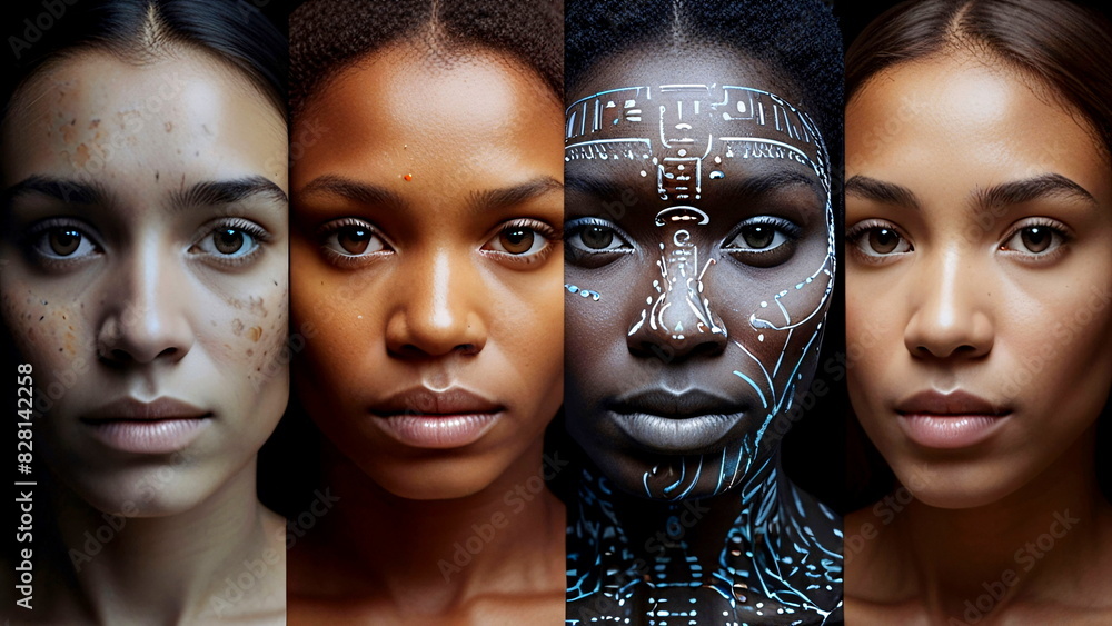 Full face shots of same age people of diverse group of different cultures and ethnicities. Collage of women from different races, individuality and ethnics. Full face shots of same age people of diverse group of different cultures and ethnicities. Collage of women from different races, individuality and ethnics.