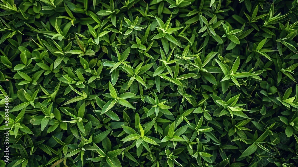 A dense green bush fills the entire frame, filling the entire image A dense green bush fills the entire frame, filling the entire image