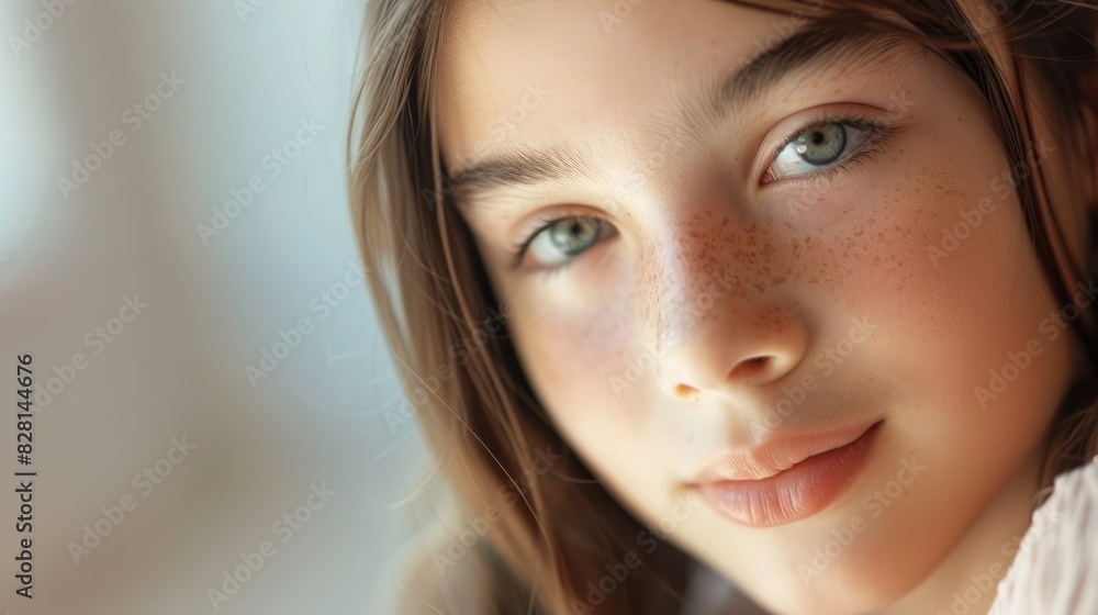 Fototapeta premium Attractive adolescent girl of Caucasian descent
