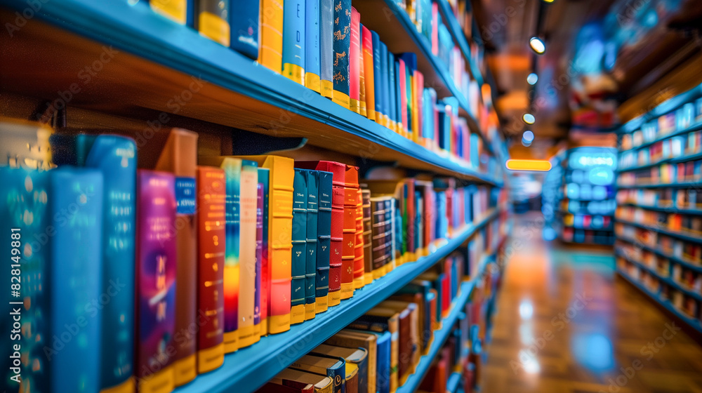 Bookstore Interior - A cozy bookstore with shelves of books Bookstore Interior - A cozy bookstore with shelves of books