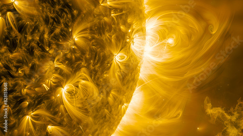 Close-Up of the Sun's Surface: A Swirling Mass of Hot Gases