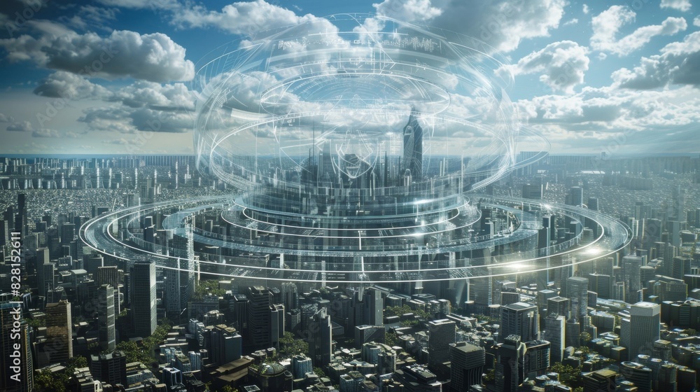 From above the highly efficient and ecofriendly eVTOLs can be seen crisscrossing over the city leaving behind only a low hum. From above the highly efficient and ecofriendly eVTOLs can be seen crisscrossing over the city leaving behind only a low hum.