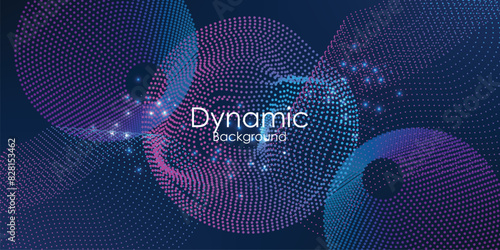 Modern abstract dynamic flow effect background. Vector design template for banner, advertising, poster, cover.