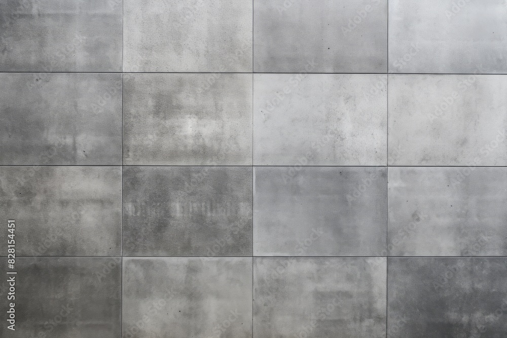 Fototapeta premium Subtle Depth Flat Surfaces of Chalky Grey Ceramic Tiles 