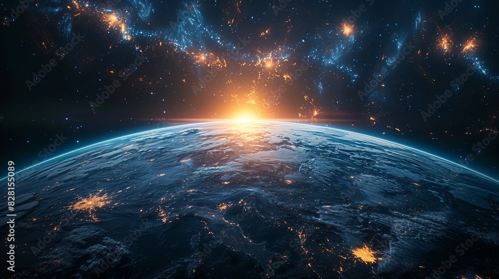 Fototapeta premium Starry earth