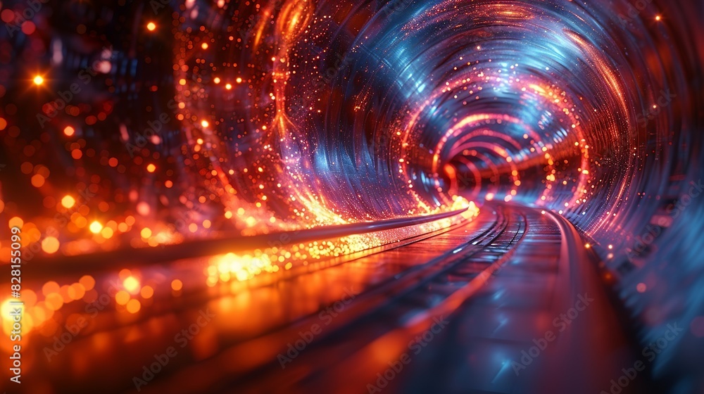 A visualization of the uncertainty principle, with blurred, overlapping images of particles and waves, symbolizing the limits of precision in measuring quantum states. AI Technology and Industrial A visualization of the uncertainty principle, with blurred, overlapping images of particles and waves, symbolizing the limits of precision in measuring quantum states. AI Technology and Industrial