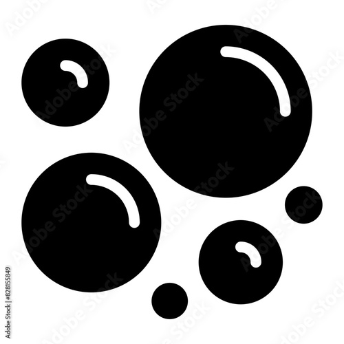 bubbles glyph icon