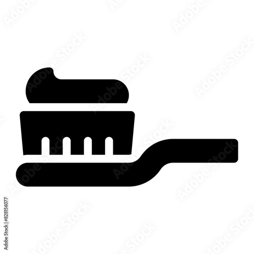 toothbrush glyph icon