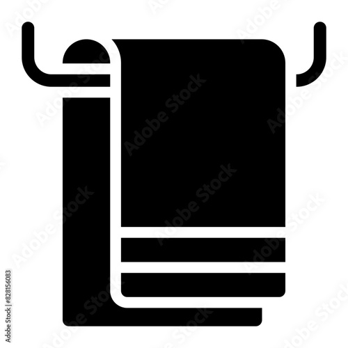 towel warmer glyph icon