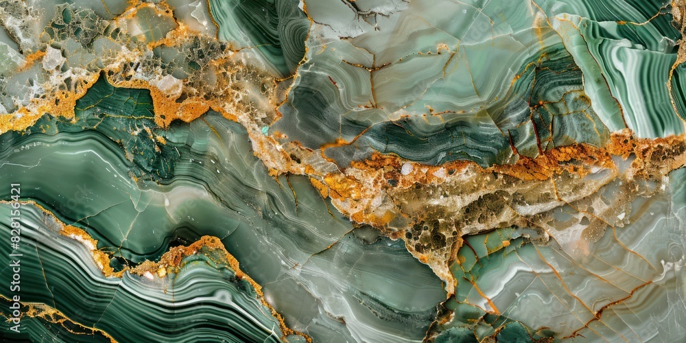 Obraz premium Green pine tosca color marble texture pattern luxury background.
