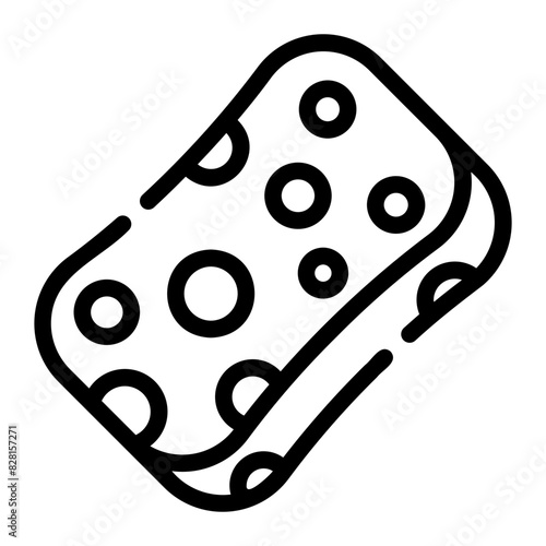 sponge line icon