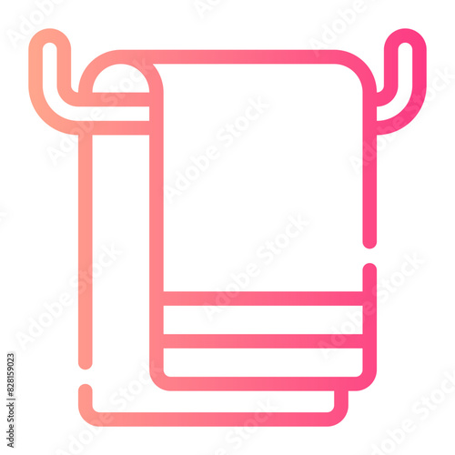 towel warmer gradient icon